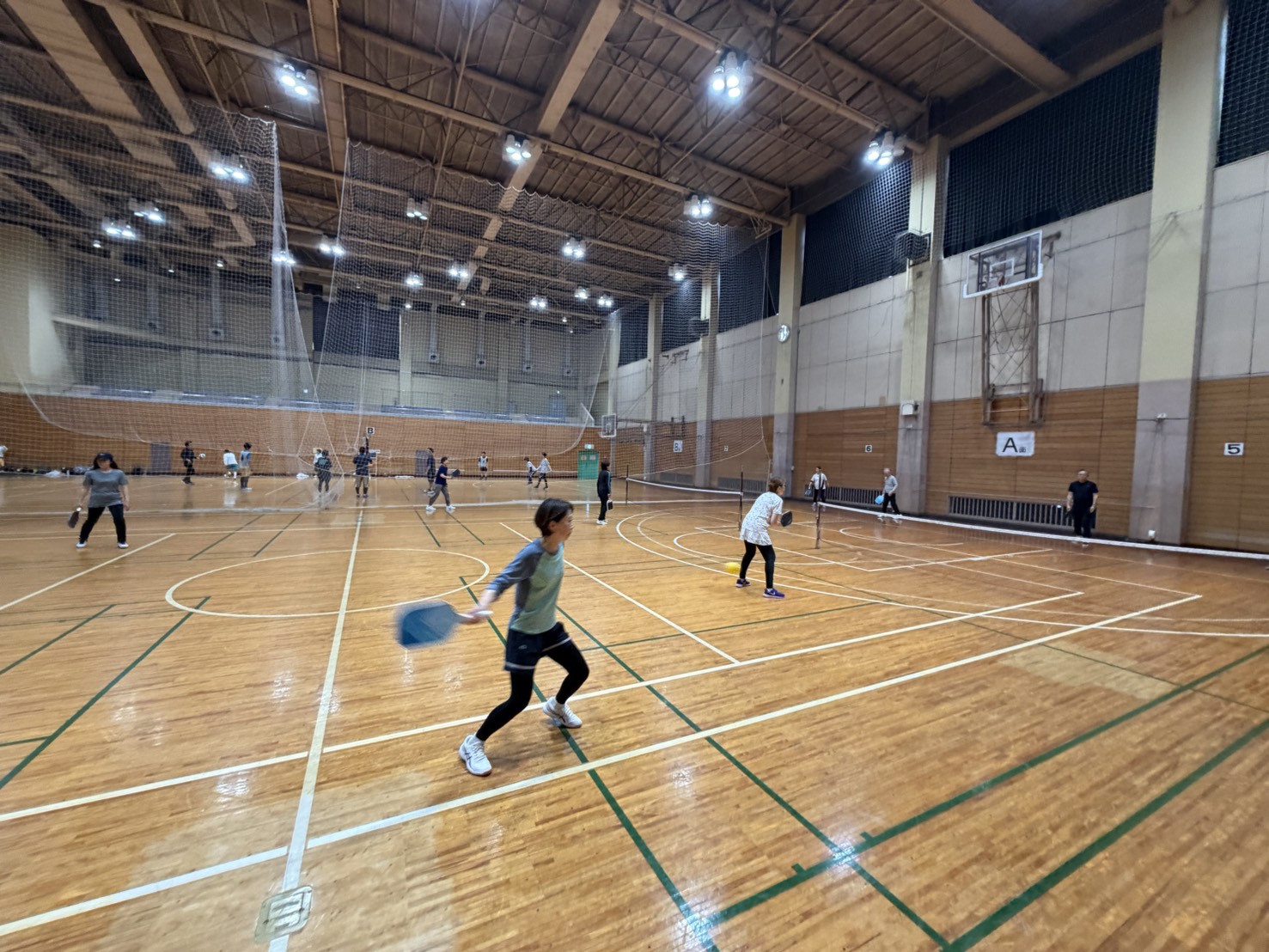 ピックルボール ラリー風景